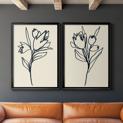" Floral Marker I " 2 - Pieces