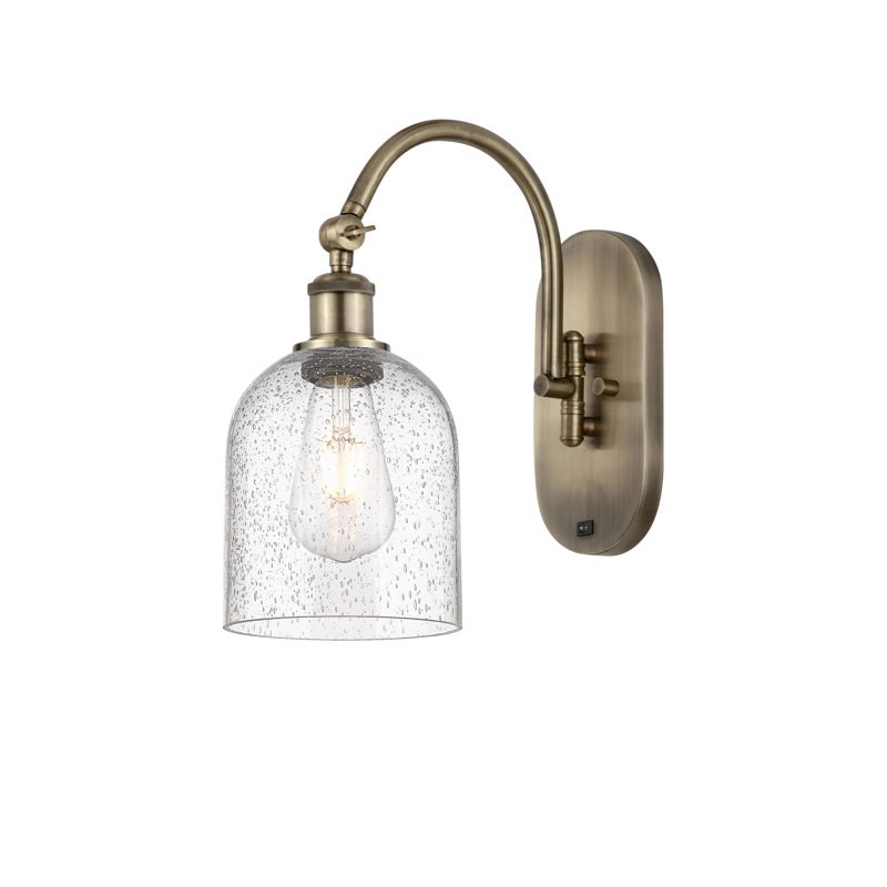 Odaniel Steel Armed Sconce, Seedy, Antique Brass