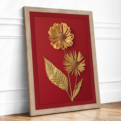 Gilded Flowers Botanical - Framed Print