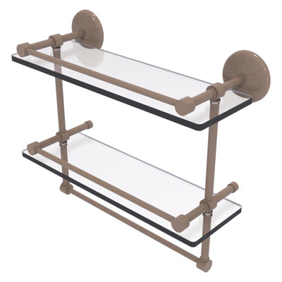 Tablette double en verre avec barre à serviettes Yae Carlo Collection