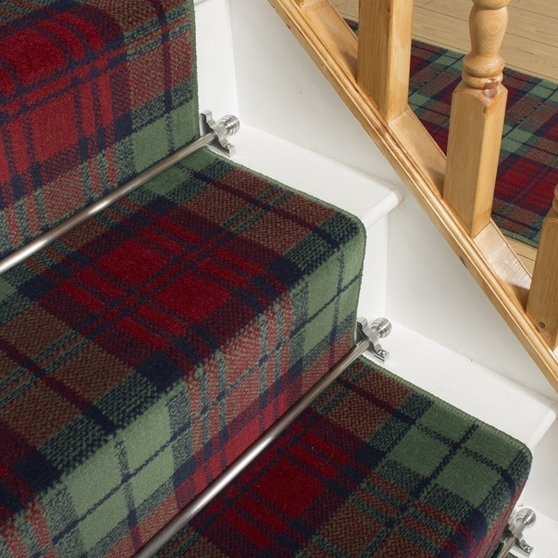 Stair Runner Plaid Area Rug, Runner 100 x 540 cm