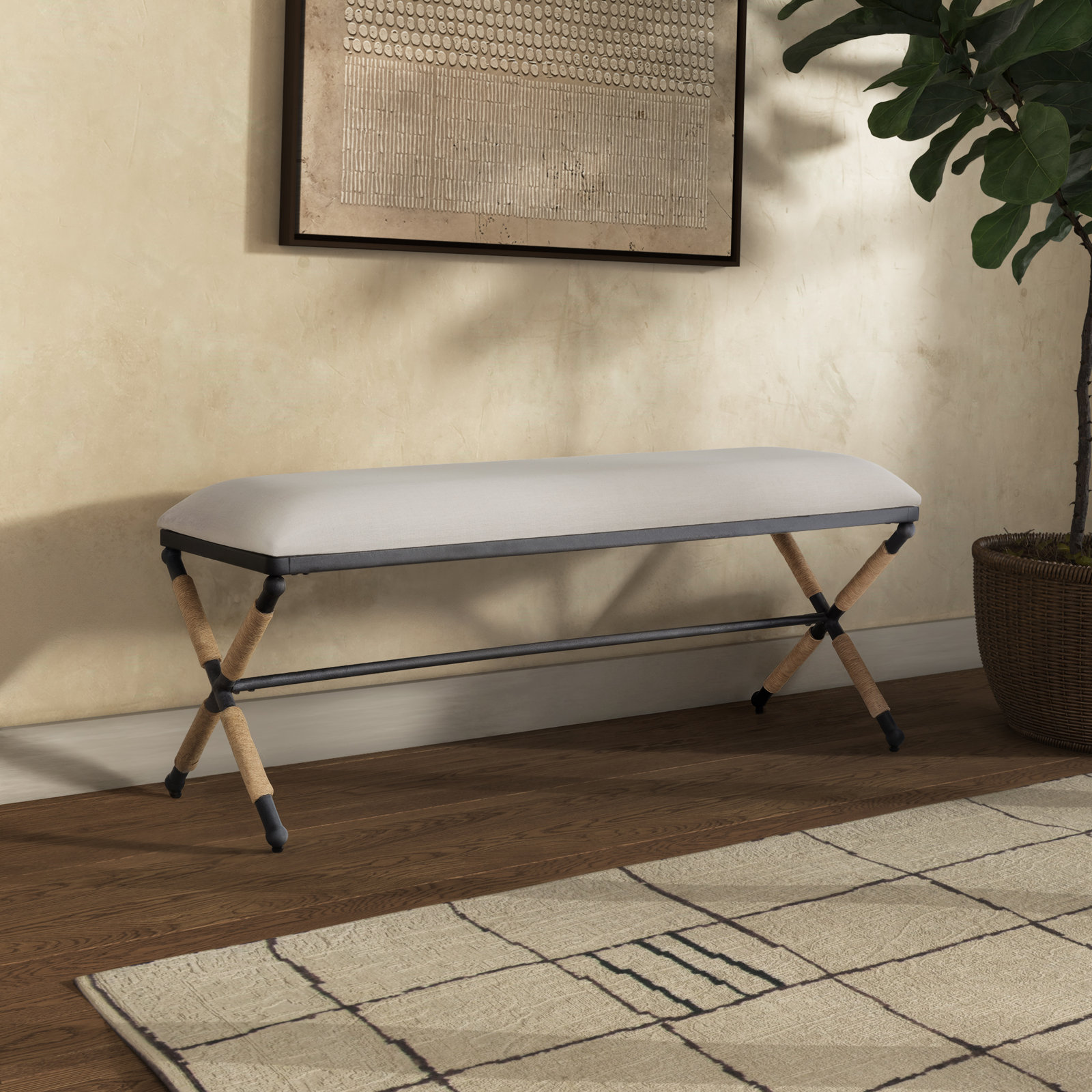 Bolivia Bench, Beige