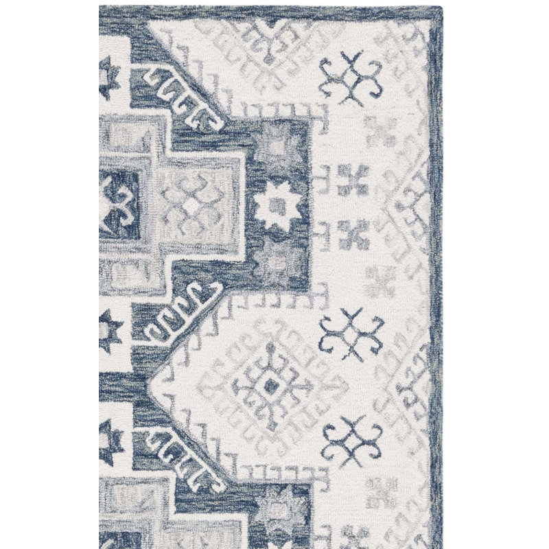 Tapis ivoire / gris foncé Metro 479, Tapis de couloir 2 pi 3 po x 8 pi