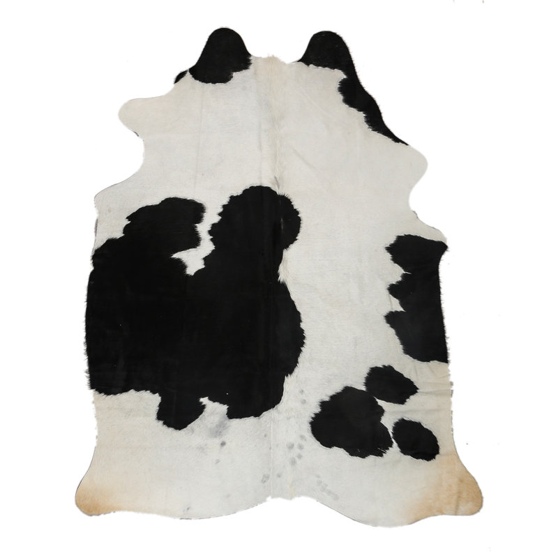Myrtletown Animal Print Cowhide Flatweave 2cm X 1.75cm Area Rug