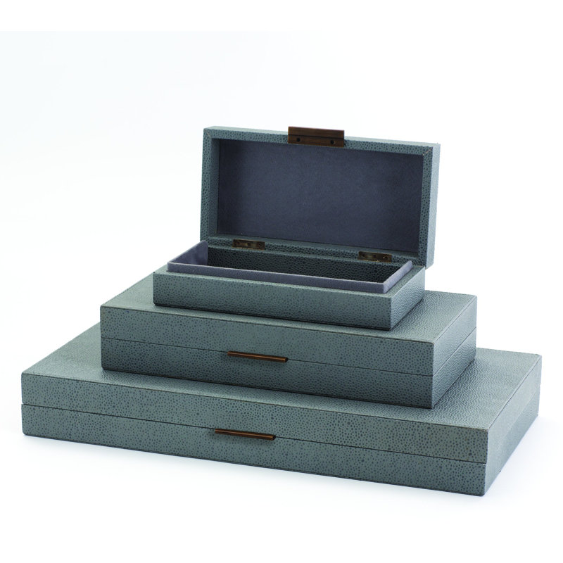 Alpen Box, Blue, 2.75" H x 14" W x 7" D