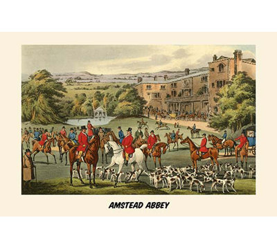« amstead abbey » par henry alken, reproduction d’art