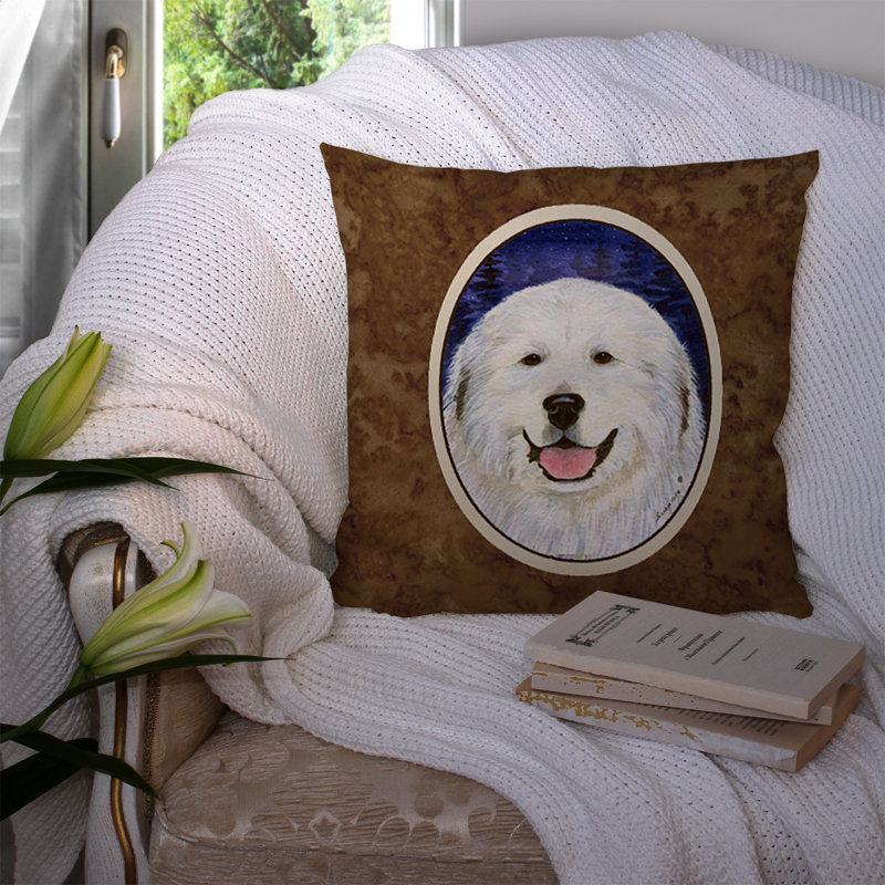Coussin décoratif intérieur/extérieur great pyrenees