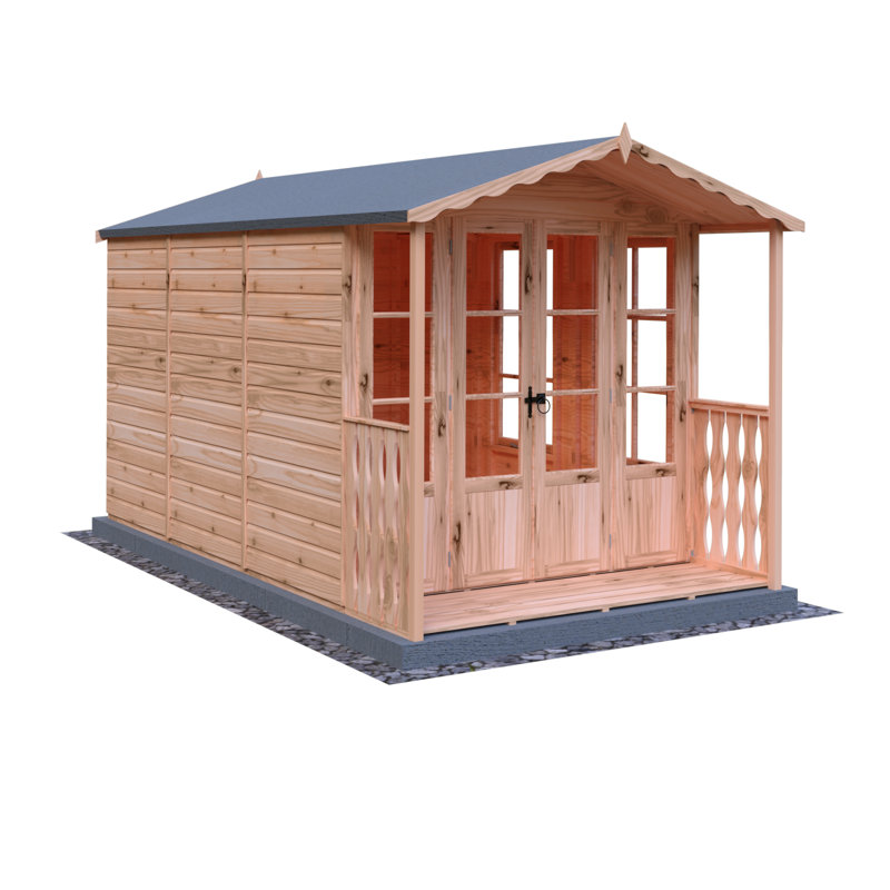 Kensington 7 ft x 12 ft Summer House With Veranda