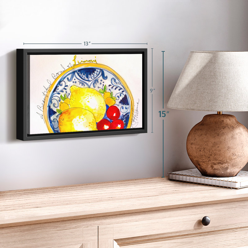 «Anas Bowl Of Limoni», reproduction sur toile, H 9 po x l 13 po