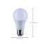 9,1 watts A19 DEL 5000K CCT à culot moyen blanc finition 12V-24VAC 12V-34VDC-119833790