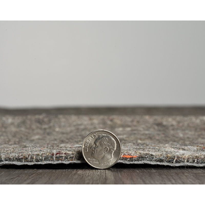 Bashuk Dual Surface 0.4'' Thick Rug Pad, Rectangle 2' X 4'