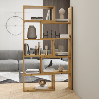 Rhiannan 187.7cm H Geometric Bookcase