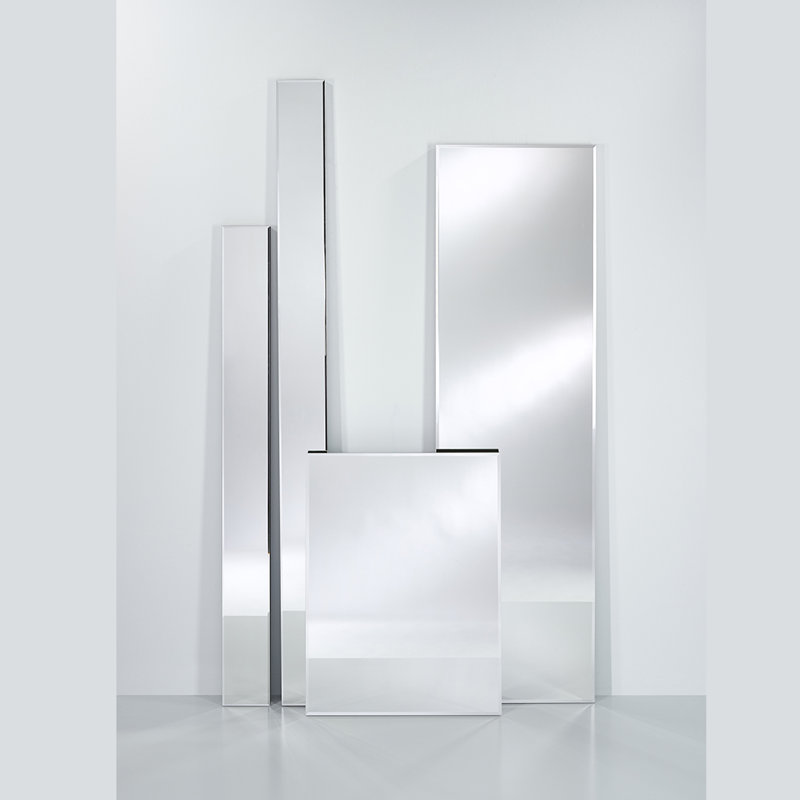 Burnam Metal Flat Mirror, Aluminium, 150cm H x 15cm W