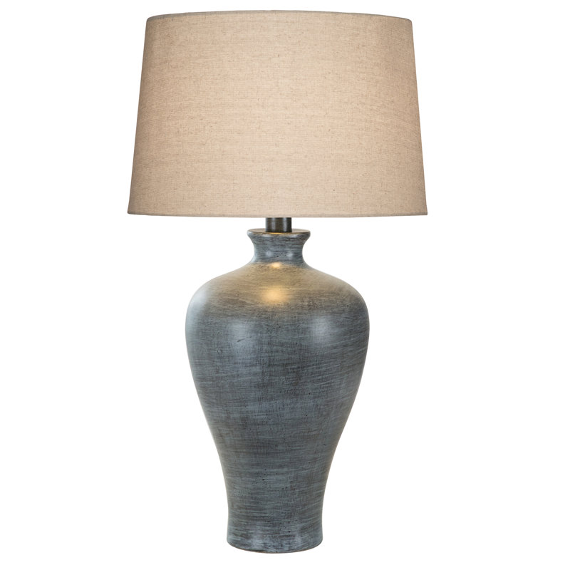 Lampe de table 28 po Jersie, Bleu gris
