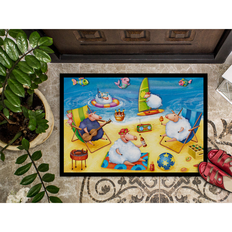 Tapis d'extérieur antidérapant Folden, Rectangle 2 pi x 3 pi