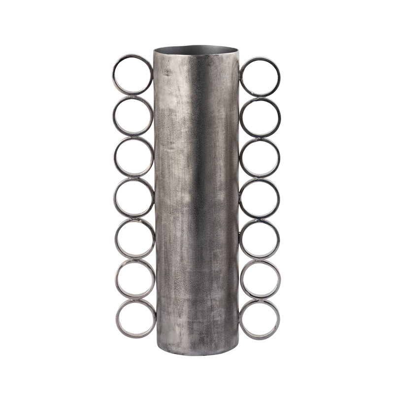 Vase Cirq - Grand nickel antique