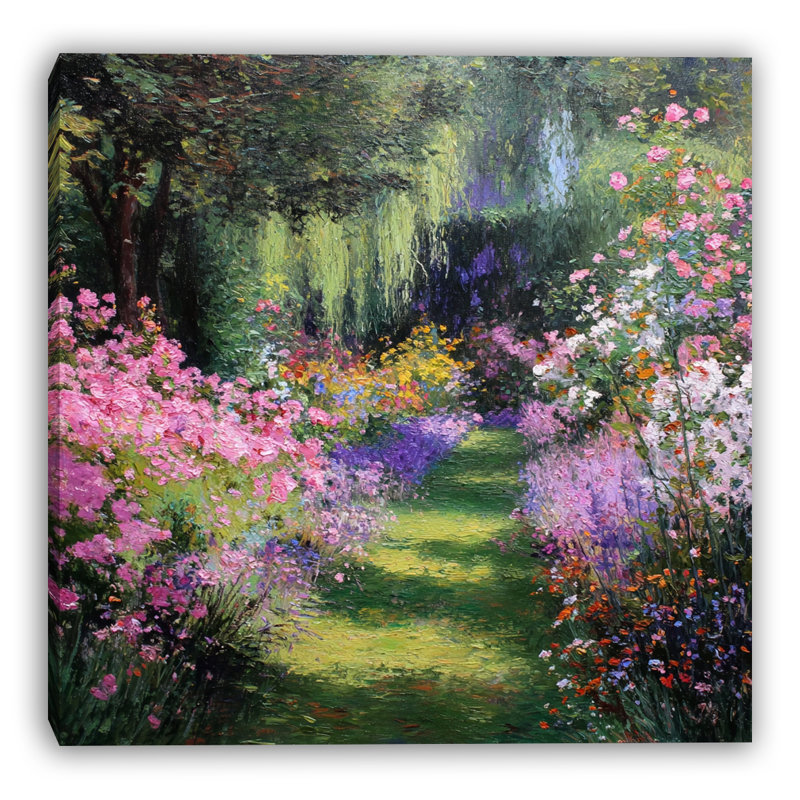 Art sauvage sur toile tendue Wildflower Meadow, l 40 po x H 40 po x P 1,5 po