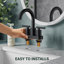 Celestine Centerset Bathroom Faucet with Drain Assembly, 2-handle Bathroom Sink Faucet-94818544