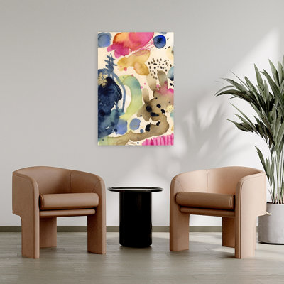 Art abstrait abstrait contemporain coloré abstrait aquarelle II
