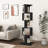 5 Tier Rotating Bookshelf, Floor Rack Simple Bookcase  With Acrylic Plate Student Multi-Function Creative Bookshelf For Living Room-554361054