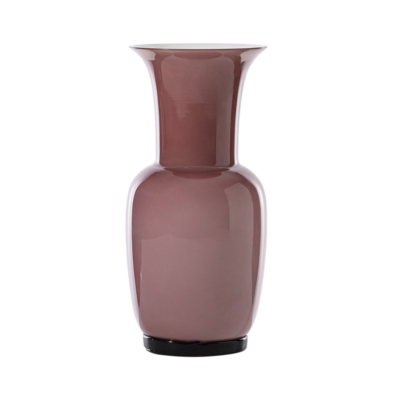 Venini Opalino Vase, Amethyst, 11.81" H x 5.51" W x 5.51" D
