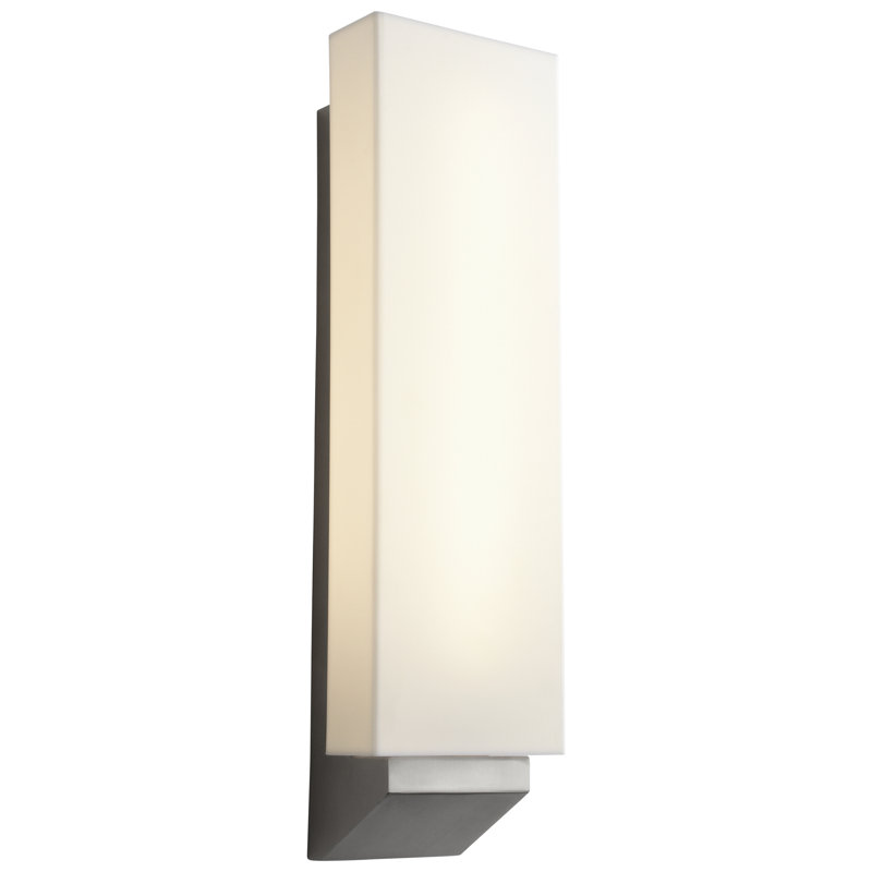 Applique murale à bras en nickel satiné à intensité variable à 1 lumière Argens