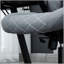 Chaise de bureau à haut dossier avec accoudoirs rabattables, chaise d'ordinateur pivotante à hauteur réglable et fonction d'inclinaison