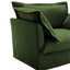 Housse à 2 places avec housse convertible, chenille, coussins moelleux, housse amovible de style élégant en chenille, siège confortable