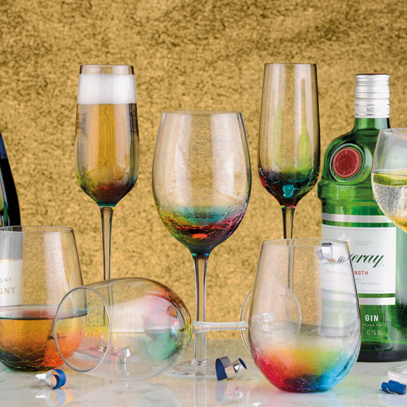 Neon Champagne Flutes