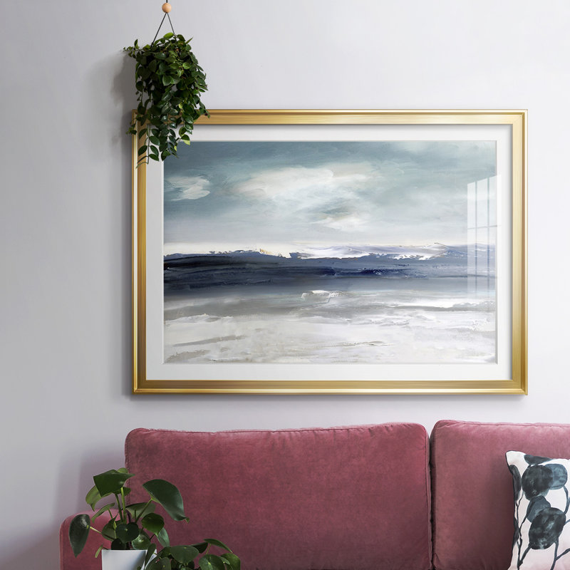Beachcombers Paradise, reproduction d'art encadrée, Or, H 30 po x l 44 po x P 1,5 po