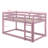 Twin Size Stacked Floor Bunk Bed With Ladder Included-1014622937