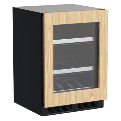 Marvel 24"W. Professional 5.5 Cu.Ft. Built-In Dual Zone Beverage Center - Panel Ready Frame with Glass