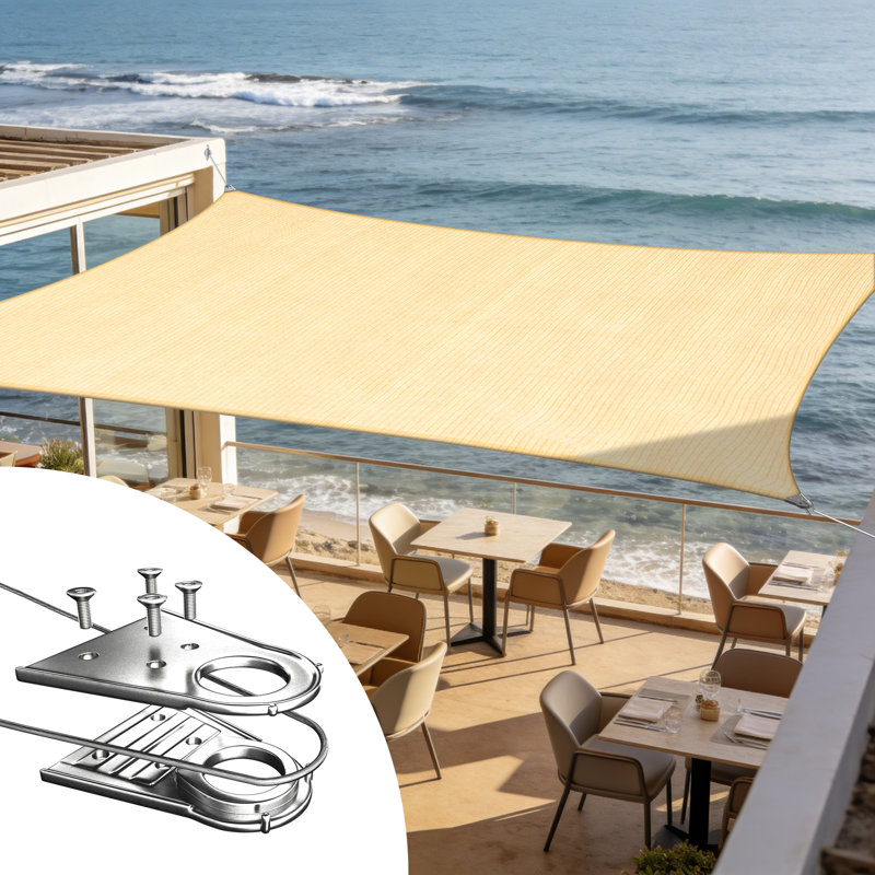 Voile d'ombrage royal Royal, 240 po x 240 po, Beige