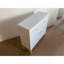 Armoire de rangement à 3 tiroirs de style nordique, commode blanche moderne avec poignées en or rose et base en bois massif, petit espace de rangement pour bureau, chambre d'enfant, chambre de bébé