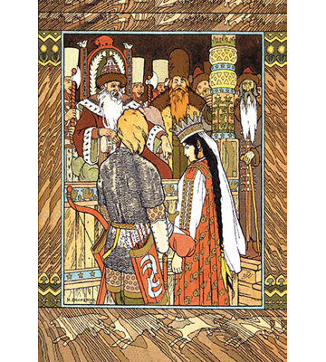 " Prince And Princess " by Ivan Bilibin