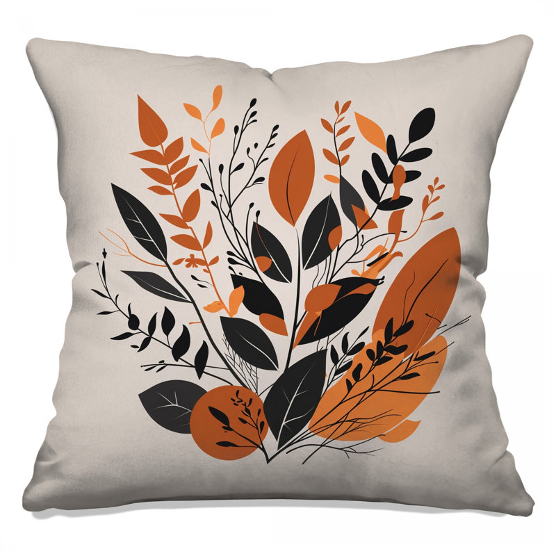 Coussin Leaves, 16 po x 16 po