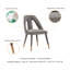 Chaise d'appoint en velours Neda-91028775