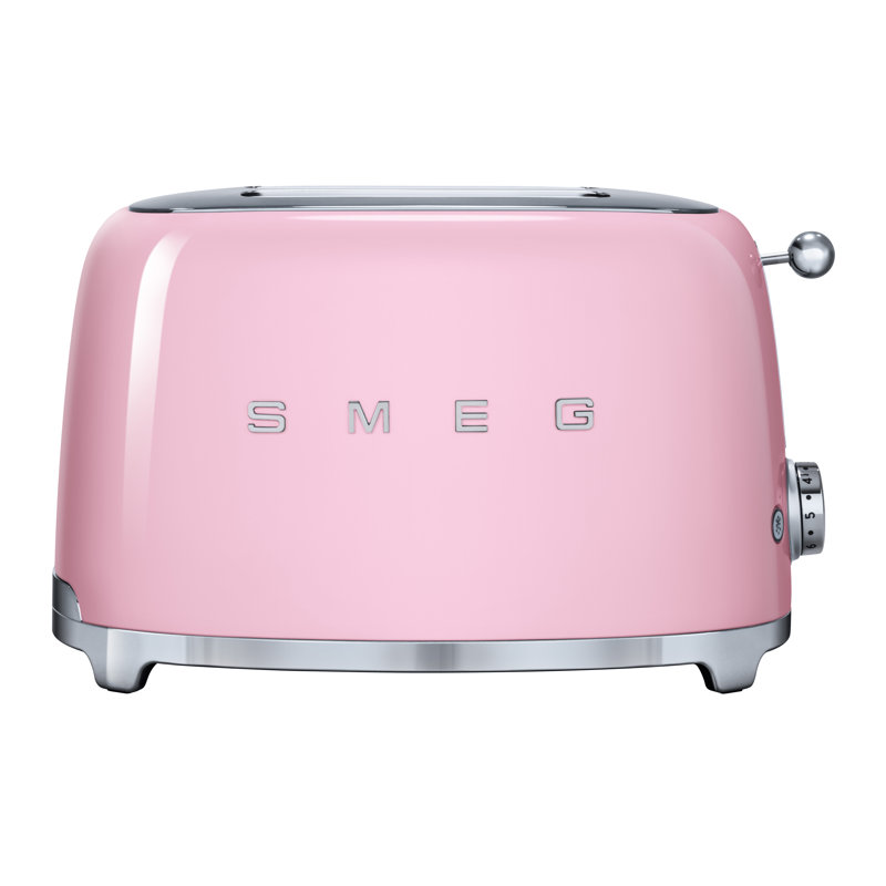 SMEG 50's Retro Style 2 Slice Toaster, Pink