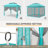 11 Ft. W x 11 Ft. D Outdoor Pop Up Soft Top Steel Patio Gazebo with Netting-113689400