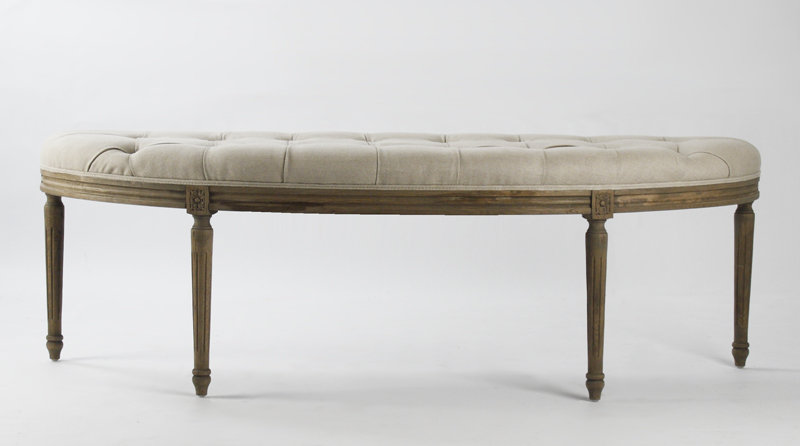 Bodil Upholstered Bench, Natural