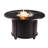 Mortola Round Aluminum Propane Smokeless Fire Pit Table with Hidden Fuel Tank-2117849194
