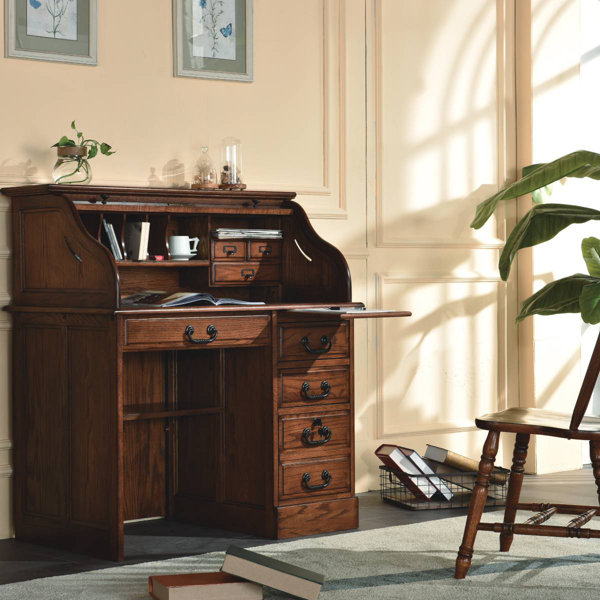 Wildon Home® Antaneisha Solid Wood Secretary Desk | Wayfair