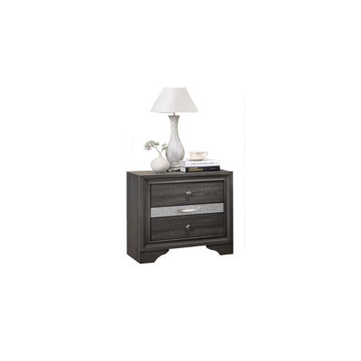Table de chevet Matrix - gris