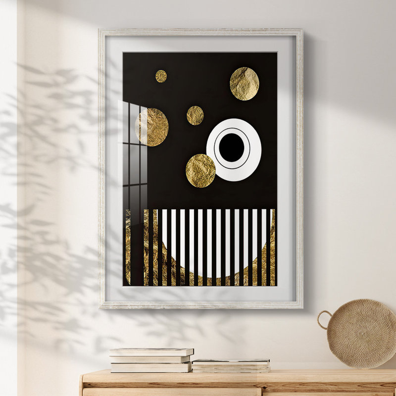 Spacey I -Framed Print, 19.5" H x 16.5" W, White
