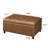  35" Tufted Faux Leather Upholstered Storage Ottoman Bench-729133915
