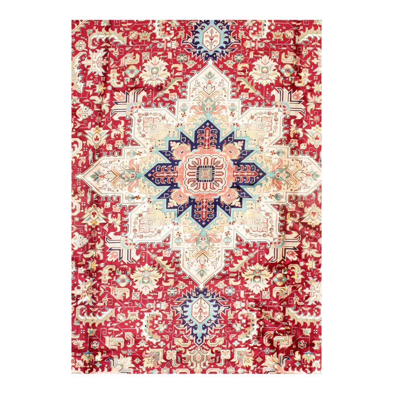 Tapis persan Tabriz Heriz 8 pi 2 po x 11 pi 6 po
