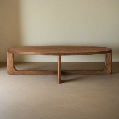 American light luxury round coffee table