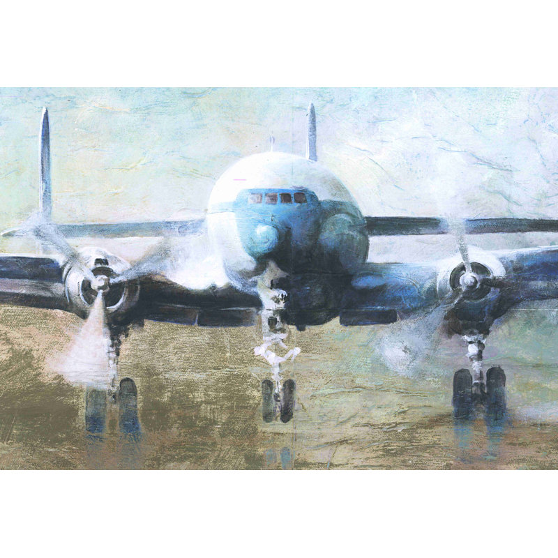 Avion 3 - impression sur toile tendue, H 8 po x l 12 po