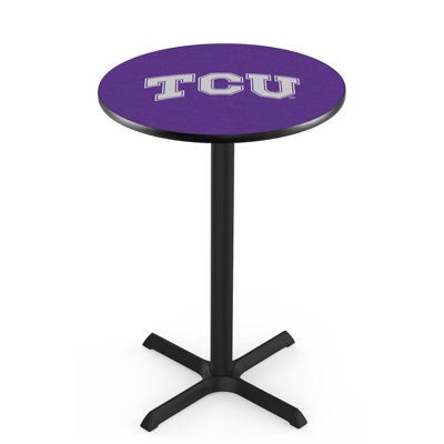NCAA Round Metal Base Dining Table
