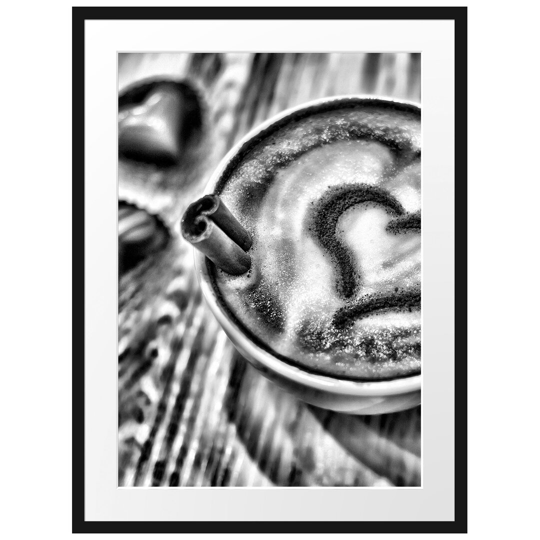 Gerahmtes Poster Kaffee Cappuccino